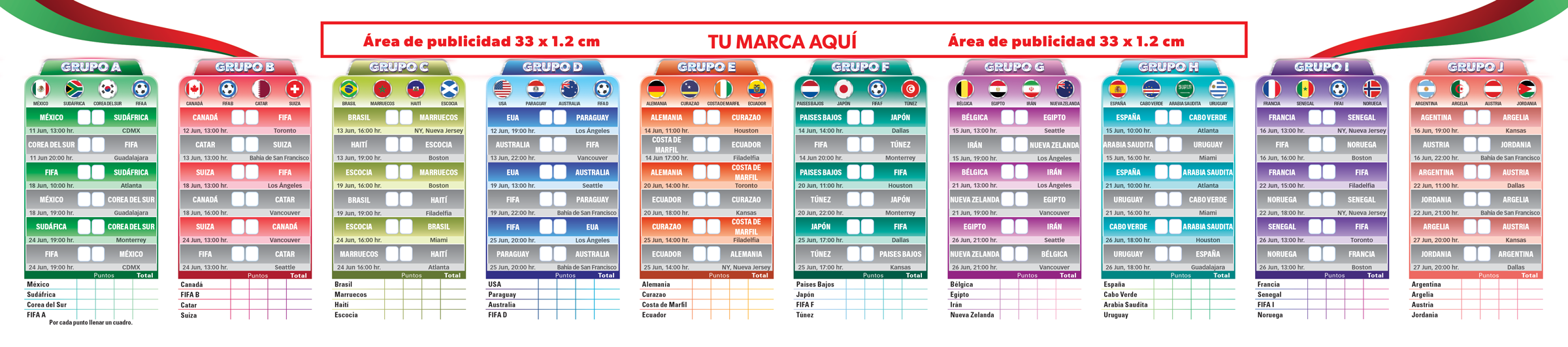 Soccer 2026 Tournament Calendar Back